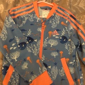 Rare. Disney Adidas Dory Jacket Kids M 5/6